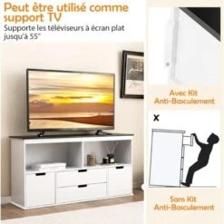 COSTWAY Coffre à Jouets Pour Enfants Avec Tableau Noir Inscriptible, Meuble De Rangement Enfants Avec 2 Bacs & 2 Tiroirs Amovibles, Compartiment Ouvert Pour Chambre D'Enfant(121 X 33 X 62 Cm) 11 COSTWAY Coffre à Jouets Pour Enfants Avec Tableau Noir Inscriptible, Meuble De Rangement Enfants Avec 2 Bacs & 2 Tiroirs Amovibles, Compartiment Ouvert Pour Chambre D'Enfant(121 X 33 X 62 Cm) -ATMOSPHERA || Songmics Soldes Boutique 100034687 5