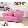 COSTWAY Canapé Enfant Fauteuil Enfant Canapé Lit Pour Enfant Avec 2 Oreillers 90 53 48 CM Rose -ATMOSPHERA || Songmics Soldes Boutique 10735873 1