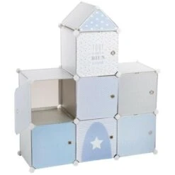ATMOSPHERA Meuble De Rangement Enfant Château Gris