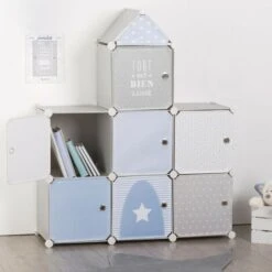 ATMOSPHERA Meuble De Rangement Enfant Château Gris -ATMOSPHERA || Songmics Soldes Boutique 12939832 3