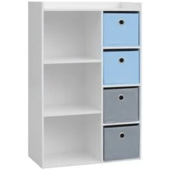 Meuble De Rangement Enfant 3 Niches Boy - 62 X 29,5 X 96