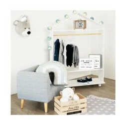 ATMOSPHERA Penderie à Roulettes - 80,5 X 36 X 120 Cm - Blanc - Livraison Gratuite -ATMOSPHERA || Songmics Soldes Boutique 16138127 3