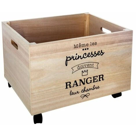 ATMOSPHERA Coffre à Roulettes XXL - Bois - Chambre D'enfant - Livraison Gratuite 3 ATMOSPHERA Coffre à Roulettes XXL - Bois - Chambre D'enfant - Livraison Gratuite