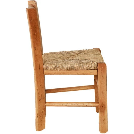 Chaise Bébé En Hêtre Massif Avec Assise Paille Finition Naturelle L 30 X PR29 X H50 Cm 6 Chaise Bébé En Hêtre Massif Avec Assise Paille Finition Naturelle L 30 X PR29 X H50 Cm – Image 4