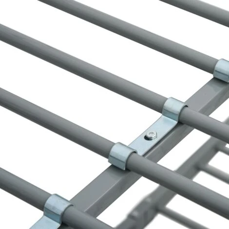 Cadre De Lit Superposé Gris Métal 140x200 Cm/90x200 Cm VidaXL 7 Cadre De Lit Superposé Gris Métal 140x200 Cm/90x200 Cm VidaXL – Image 5