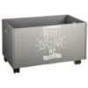 Coffre À Jouets Gris À Roulettes Atmosphera For Kids
