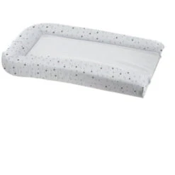 DOMIVA Matelas Langer PVC + 2 Éponges Amovibles - Blanc Imprime étoiles