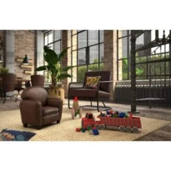 Fauteuil Club Marron Atmosphera For Kids 6 Fauteuil Club Marron Atmosphera For Kids -ATMOSPHERA || Songmics Soldes Boutique 23284176 2