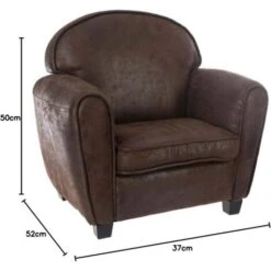 Fauteuil Club Marron Atmosphera For Kids 7 Fauteuil Club Marron Atmosphera For Kids -ATMOSPHERA || Songmics Soldes Boutique 23284176 3