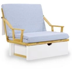 CELESTIN - Lit Mezzanine Enfant 90 X 190 Cm Avec Bureau Et Rangements -ATMOSPHERA || Songmics Soldes Boutique 24498167 5