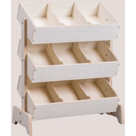 Meuble De Rangement à Jouets En Bois Yerai Kids SKLUM 3 Meuble De Rangement à Jouets En Bois Yerai Kids SKLUM