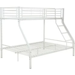 Lit Superposé En Métal Leo Sommiers Inclus - 90/140 X 190 Cm - Blanc 8 Lit Superposé En Métal Leo Sommiers Inclus - 90/140 X 190 Cm - Blanc -ATMOSPHERA || Songmics Soldes Boutique 25511209 3