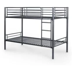 Lit Superposé En Métal Noir 90 X 190 Cm TWINS -ATMOSPHERA || Songmics Soldes Boutique 26097608 3