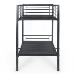 Lit Superposé En Métal Noir 90 X 190 Cm TWINS -ATMOSPHERA || Songmics Soldes Boutique 26097608 5