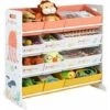 Songmics Étagère Pour Jouets, Meuble Enfant Avec 12 Paniers En Tissu Non-tissé, Organisateur Jeux Livres, Pour Salle De Jeux, Chambre, Blanc GKRS04WT -ATMOSPHERA || Songmics Soldes Boutique 27154506 1