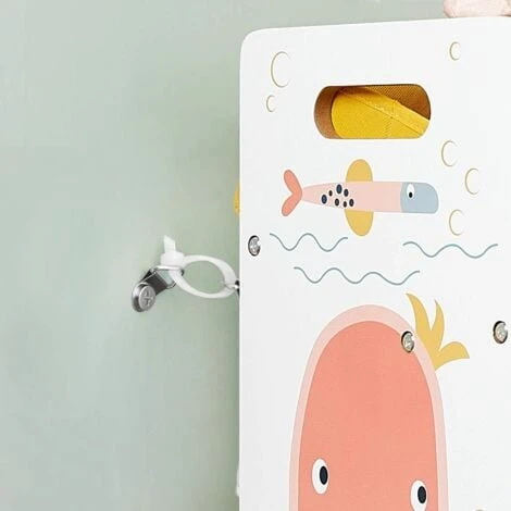 Songmics Étagère Pour Jouets, Meuble Enfant Avec 12 Paniers En Tissu Non-tissé, Organisateur Jeux Livres, Pour Salle De Jeux, Chambre, Blanc GKRS04WT 4 Songmics Étagère Pour Jouets, Meuble Enfant Avec 12 Paniers En Tissu Non-tissé, Organisateur Jeux Livres, Pour Salle De Jeux, Chambre, Blanc GKRS04WT – Image 3