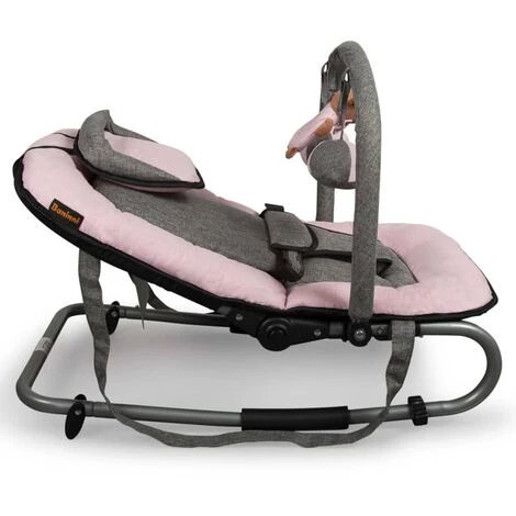 Transat Pour Bébé Admiro Rose Et Gris Baninni 4 Transat Pour Bébé Admiro Rose Et Gris Baninni – Image 2