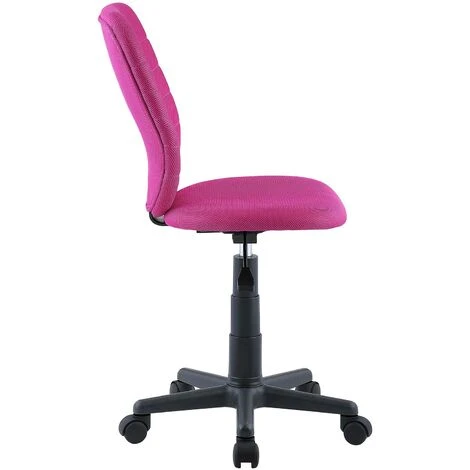 Chaise De Bureau Pour Enfant DISCOVERY Fauteuil Pivotant Et Ergonomique, Siège à Roulettes Avec Hauteur Réglable, En Mesh Rose 4 Chaise De Bureau Pour Enfant DISCOVERY Fauteuil Pivotant Et Ergonomique, Siège à Roulettes Avec Hauteur Réglable, En Mesh Rose – Image 2