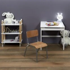 Chaise Ecolière Enfant Gris Home Deco Kids -ATMOSPHERA || Songmics Soldes Boutique 29897789 3