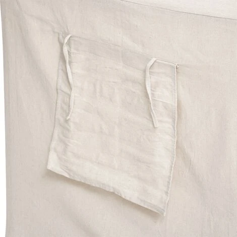 Maison En Pin Et Toile Beige Atmosphera 7 Maison En Pin Et Toile Beige Atmosphera – Image 5