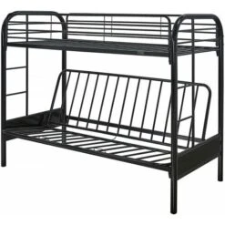 Lit Mezzanine POLO - 90 X 190 Cm - Noir