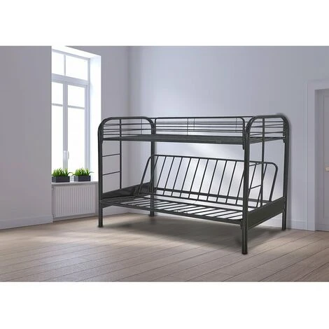 Lit Mezzanine POLO - 90 X 190 Cm - Noir 4 Lit Mezzanine POLO - 90 X 190 Cm - Noir – Image 2