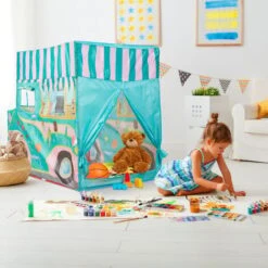 Relaxdays Tente Enfants, Cabane De Jeu, Motif Voiture, Intérieur Et Extérieur, HLP 100 X 70 X 120 Cm, Dès 3 Ans, Coloré -ATMOSPHERA || Songmics Soldes Boutique 31803453 3