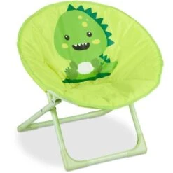 Relaxdays Chaise Lune Enfants, Pliable, Filles Et Garçonnets, Intérieur Et Extérieur, Fauteuil Pliable, Jaune
