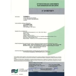 MEUBLES COSY Lit Mezzanine Adulte En Noir Métal Laqué époxy Avec Bureau - Sommier à Lattes - 140x190cm - Matelas Non Inclus -ATMOSPHERA || Songmics Soldes Boutique 33860700 4