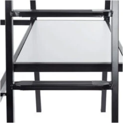 Lit Mezzanine Avec Bureau En Métal époxy - Noir - Sommier Inclus - 140x190 Cm - OXFORD -ATMOSPHERA || Songmics Soldes Boutique 34102564 4