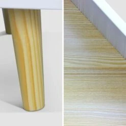 Etagère Bibliothèque Maison Pour Enfant - Tobias- Bois Massif En Pin Naturel Blanc - 3 Niveaux. 8 Compartiments. 2 Portes -ATMOSPHERA || Songmics Soldes Boutique 36424159 5