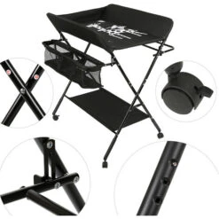 Table à Langer Pour Bébé Pliable, Sans Installation, Multifonction -ATMOSPHERA || Songmics Soldes Boutique 37824726 3
