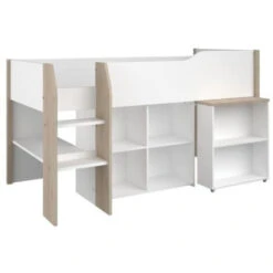 PARISOT Combiné Enfant - Décor Blanc Et Chene Jackson - Sommier Inclus - 90x200 Cm - LIAM 9 PARISOT Combiné Enfant - Décor Blanc Et Chene Jackson - Sommier Inclus - 90x200 Cm - LIAM -ATMOSPHERA || Songmics Soldes Boutique 39604779 3