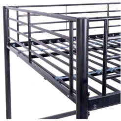 Lit Mezzanine En Métal - Noir - Sommier Inclus - 140 X 200 Cm - ELIOT -ATMOSPHERA || Songmics Soldes Boutique 39606978 5