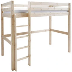 Lit Mezzanine Aaron Bois Naturel 90x190 Cm