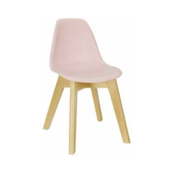 M&S Chaise Enfant 30x35x55,5 Cm Rose Et Naturel
