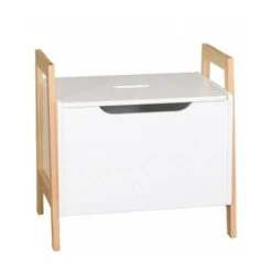 Coffre à Jouets En Bois Blanc