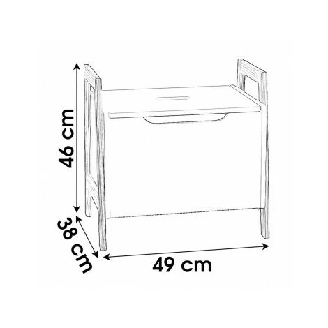 Coffre à Jouets En Bois Blanc 4 Coffre à Jouets En Bois Blanc – Image 2