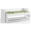 Lit Transformable 90x200 Cm En Bureau Bois Laqué Blanc Denver -ATMOSPHERA || Songmics Soldes Boutique 40648532 1