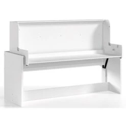 Lit Transformable 90x200 Cm En Bureau Bois Laqué Blanc Denver -ATMOSPHERA || Songmics Soldes Boutique 40648532 4