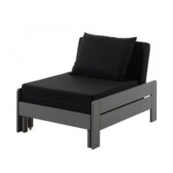 Fauteuil Transformable 80x200 Cm Pin Massif Gris Pino