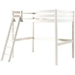 Chambre Enfant 2 Pièces Lit Et Fauteuil Transformable Pin Massif Blanc Pino 90x200 Cm -ATMOSPHERA || Songmics Soldes Boutique 40721745 3