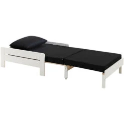 Chambre Enfant 2 Pièces Lit Et Fauteuil Transformable Pin Massif Blanc Pino 90x200 Cm -ATMOSPHERA || Songmics Soldes Boutique 40721745 5