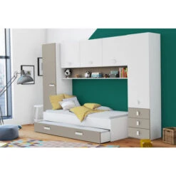 Pont De Rangement / Meuble De Rangement Pour Lit Enfant - 304 X 203 X 53,5 Cm -PEGANE- -ATMOSPHERA || Songmics Soldes Boutique 41552390 3