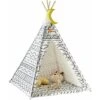 SoBuy OSS03-A03 Tipi Enfant Tente Pour Enfant Avec Tapis De Sol Indian Teepee Tente De Jeu Pour Enfants Avec Tapis De Sol -ATMOSPHERA || Songmics Soldes Boutique 42707480 1