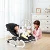 Transat Bébé LUCKZON Transat Balancelle Avec Barre De Jeu, Dossier Inclinable, Jusqu'à 9 Kg -ATMOSPHERA || Songmics Soldes Boutique 46355414 1