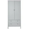 Armoire Enfant 2 Portes 2 Tiroirs Mélaminé Blanc Leone -ATMOSPHERA || Songmics Soldes Boutique 47595351 1
