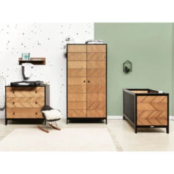 Plan à Langer Pin Massif Noir Bo 10 Plan à Langer Pin Massif Noir Bo -ATMOSPHERA || Songmics Soldes Boutique 48012910 4