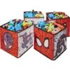 Lot De 4 Cubes De Rangement Pliables Et Décoratifs - Marvel Spiderman 28 Cm X 28 Cm