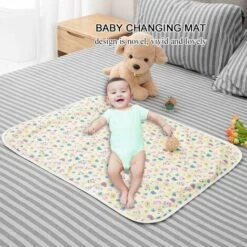60x80cm Bébé Tapis D'urine Grand Respirant Imperméable À L'eau Infantile Doublure Couverture De Tapis Matelas à Langer Couches À Langer Change Lit En Coton Couverture De Bande Dessinée(candy) -ATMOSPHERA || Songmics Soldes Boutique 49463383 3